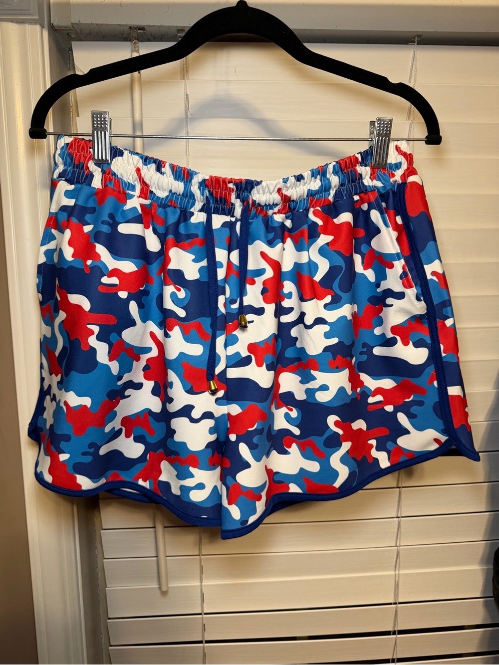 Jess Lea Everyday Shorts in Red, White & Blue Camo